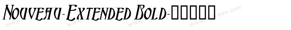 Nouveau-Extended Bold字体转换